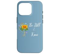 Be Still Know That I Am God Quotes Butterfly Christian Jesus Carcasa para iPhone 16 Pro