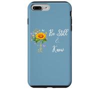 Be Still Know That I Am God Quotes Butterfly Christian Jesus Carcasa para iPhone 7 Plus/8 Plus