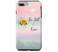 Be Still Know That I Am God Quotes Butterfly Christian Jesus Carcasa para iPhone 7 Plus/8 Plus