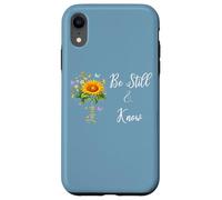 Be Still Know That I Am God Quotes Butterfly Christian Jesus Carcasa para iPhone XR