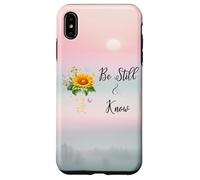 Be Still Know That I Am God Quotes Butterfly Christian Jesus Carcasa para iPhone XS MAX