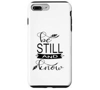 Be Still & Know With Bojo Feathers Cute Christian Verse Carcasa para iPhone 7 Plus/8 Plus