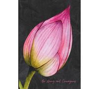 Be Strong and Courageous Lotus Journal - 7"x10" Hardcover, 120 Lined Pages - Inspirational Notebook with Lotus Page Design: Prayer, Reflection, Gratitude, Daily Journaling