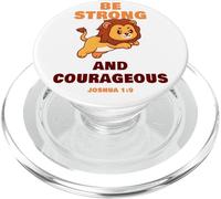 Be Strong & Courageous - Joshua 1:9 Christian Kids & Adult PopSockets PopGrip para MagSafe