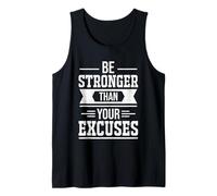 Be Stronger Than Your Excuses Motivational Gym Fitness Camiseta sin Mangas