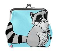 Be The Best You Can Be Raccoon Monedero Monedero Bolsa de Cambio Regalos para Mujeres Niños Niñas Titular de la Llave