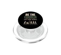 Be The Church When Service is Over Faith Action Christian PopSockets PopGrip para MagSafe