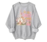 Be The Church When Service Is Over - Sudadera de fe cristiana, gris, XL