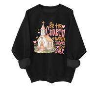 Be The Church When Service Is Over - Sudadera de fe cristiana, Negro, 3XL