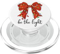 Be The Light Christian Christmas Bible Verse Bow Mathew 5:14 PopSockets PopGrip para MagSafe