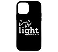 Be the Light Christian Tee diciendo Mateo 5:14 Cita de la Biblia Carcasa para iPhone 12 mini