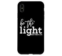 Be the Light Christian Tee diciendo Mateo 5:14 Cita de la Biblia Carcasa para iPhone XS Max