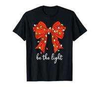 Be The Light Christmas Christian Bow Bible Verse Mathew 5:14 Camiseta