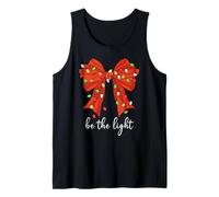 Be The Light Christmas Christian Bow Bible Verse Mathew 5:14 Camiseta sin Mangas