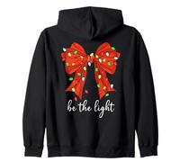 Be The Light Christmas Christian Bow Bible Verse Mathew 5:14 Sudadera con Capucha