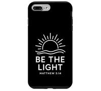 Be The Light Mateo 5:14 Verso de la Biblia Cristiano Carcasa para iPhone 7 Plus/8 Plus