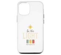 Be The Light, Matthew 5:14 Retro Star Christian Carcasa para iPhone 12/12 Pro
