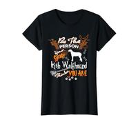 Be The Person Your Scary Irish Wolfhound Dog Halloween Camiseta gráfica económica, Mujer, Negro, XS