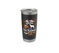 Be The Person Your Scary Irish Wolfhound Dog Halloween Vaso térmico de acero inoxidable de doble pared
