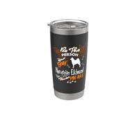 Be The Person Your Scary Norwegian Elkhound Dog Halloween Vaso térmico de acero inoxidable de doble pared