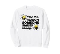 Be The Reason Alguien Sonrisa Hoy Motivación Vintage Bee Sudadera