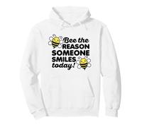 Be The Reason Alguien Sonrisa Hoy Motivación Vintage Bee Sudadera con Capucha