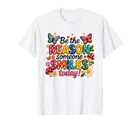 Be The Reason Someone Smiles Today Cita Positiva Camiseta