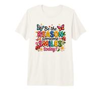 Be The Reason Someone Smiles Today Cita Positiva Camiseta Premium