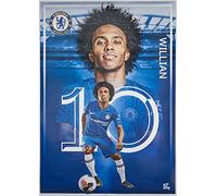 Be The Star Posters Chelsea FC 2019/20 Willian Action Poster - Producto Oficial - Disponible en tamaños A3 y A2 (A2)