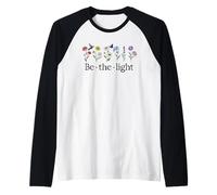 Be Thy Light Matthew 5:14 Christian Bible Verse Scripture Camiseta Manga Raglan