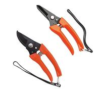 BE-TOOL 2 tijeras de corte de pezuña, multiusos, acero inoxidable 3cr13, tijeras para cortar árboles de jardín, para ovejas, corderos, pezuñas, caballos, recorte (recto+curvado)