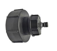 BE-TOOL Adaptador IBC, para tanque de agua, casquillo de agua de 4 a 1/2 pulgadas, manguera de 1000 litros