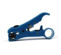 BE-TOOL - Herramienta pelacables universal para TV plana o redonda, UTP, Cat5, Cat6, herramienta de pelado coaxial (azul)