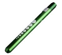 BE-TOOL Mini linterna LED reutilizable para bolígrafo diagnóstico médico, linterna para hogar, enfermera EMT emergencia (verde, 1 unidad)