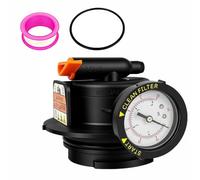 BE-TOOL Montaje manual de alivio de aire, compatible con Hayward DE2420 | DEX2420MAR2, control preciso, fácil de operar, incluye válvula de ventilación, manómetro, cinta PTFE, juntas tóricas y juntas