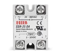 BE-TOOL Relé estático SSR-25DA DC 3-32 V entrada AC 24-380 V salida monofásica para controlador de temperatura Pid