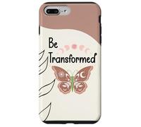 Be Transformed Butterfly Christian Bible Verse Romans 12:2 Carcasa para iPhone 7 Plus/8 Plus