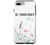 Be Transformed Butterfly Christian Romans 12:2 Bible Verse Carcasa para iPhone 7 Plus/8 Plus