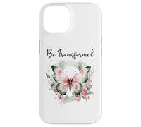 Be Transformed Romans 12:2 Butterfly Christian Bible Verse Carcasa para iPhone 14