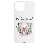 Be Transformed Romans 12:2 Butterfly Christian Bible Verse Carcasa para iPhone 15 Plus