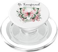 Be Transformed Romans 12:2 Butterfly Christian Bible Verse PopSockets PopGrip para MagSafe