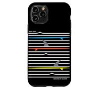 Be Ware of Sharks, Surf Spot, Cool Beach Sharks Design Carcasa para iPhone 11 Pro