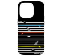 Be Ware of Sharks, Surf Spot, Cool Beach Sharks Design Carcasa para iPhone 14 Pro