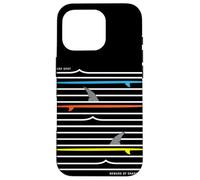 Be Ware of Sharks, Surf Spot, Cool Beach Sharks Design Carcasa para iPhone 16 Pro