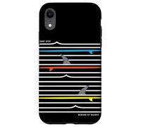 Be Ware of Sharks, Surf Spot, Cool Beach Sharks Design Carcasa para iPhone XR