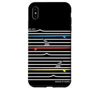 Be Ware of Sharks, Surf Spot, Cool Beach Sharks Design Carcasa para iPhone XS MAX