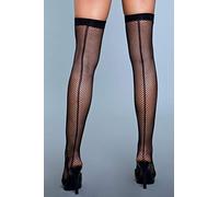Be Wicked Great Catch Fishnet - Medias para la espalda, color rojo
