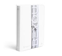 BE YOU - Extra White, Agenda escolar 2025-2026, formato Easy 12 meses 12,5 x 16,5 cm, septiembre 2025 - agosto 2026, agenda escolar con pegatinas y páginas para boceto, con cubierta transparente