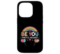 Be You They 'll Adjust Inspiration Globos coloridos arcoíris Carcasa para iPhone 14 Pro
