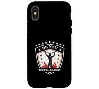 Be You They will Adjust Flame and Stars Empowerment Art Carcasa para iPhone X/XS